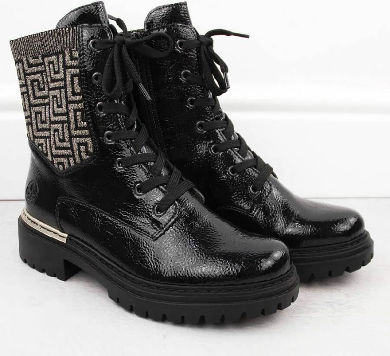 Çizme për femra Rieker, të zeza