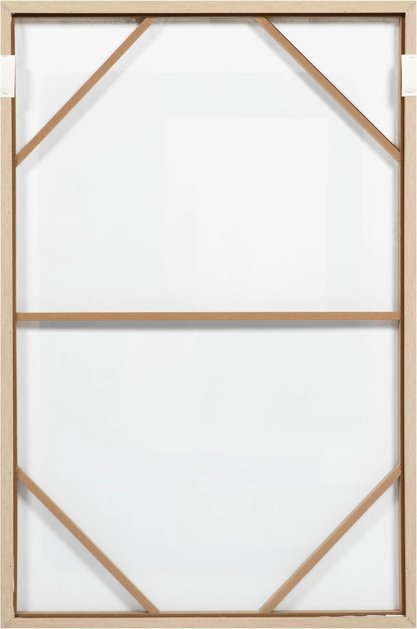 Pikturë dekorative DEL SIL me kornizë, kanavacë, ngjyra e zezë, gri, bezhë, dru natyral, 80x120x4cm