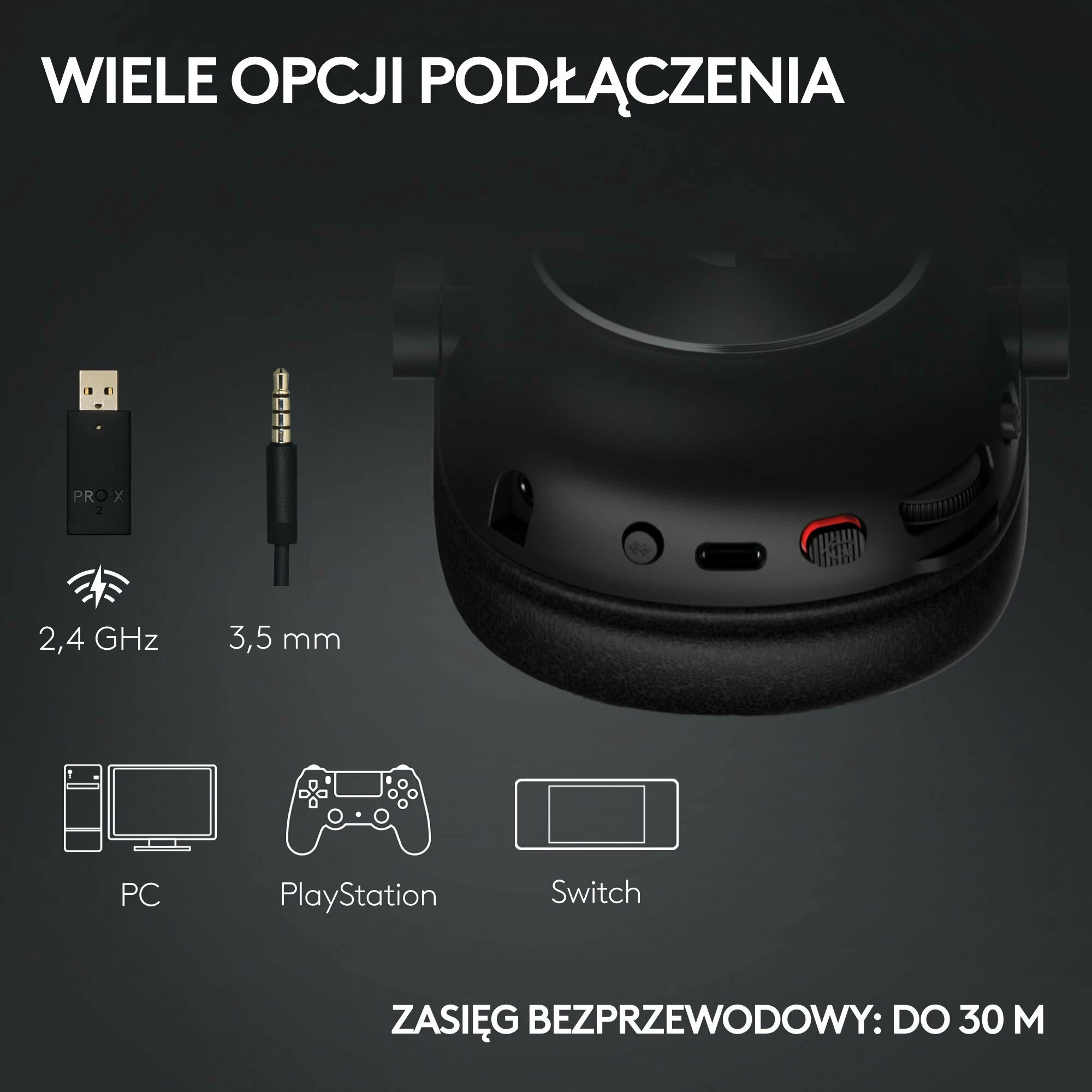 Kufje gaming Logitech G Pro X2 Lightspeed (981-001275) wireless 7.1, mikrofon, 50 mm, Rozë