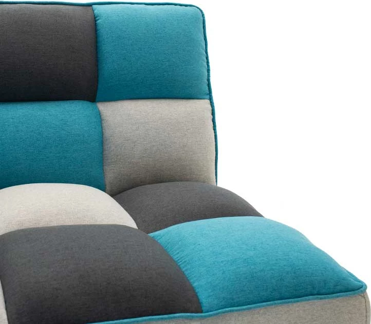 Divan treshe Andy, shtrat, material shumëngjyrësh, 177x91x86cm