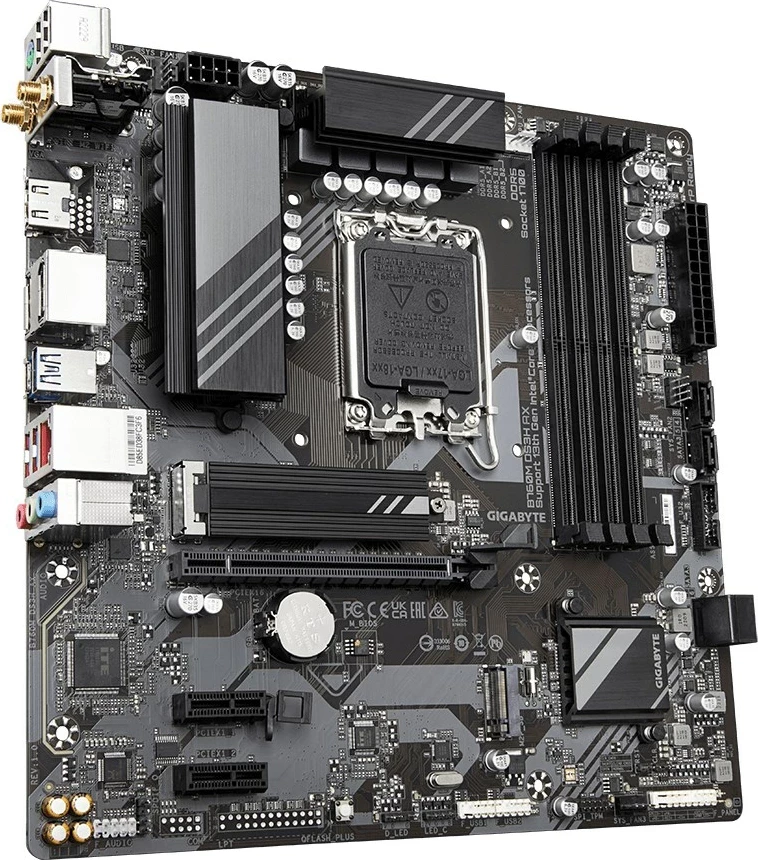 Pllakë amë Gigabyte B760M DS3H AX, Socket LGA 1700, micro ATX, Bronzi