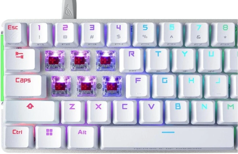 Tastierë mekanike Asus ROG Falchion Ace, e bardhë 