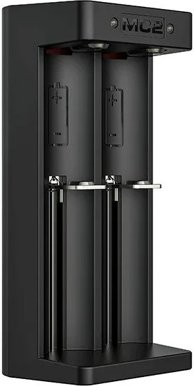 Karikues baterish XTAR MC2C, Li-ion 18650, 2 vende, USB-C, Zi