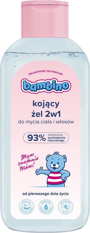 Xhel 2-në-1 për trup dhe flokë Bambino për fëmijë, 400ml