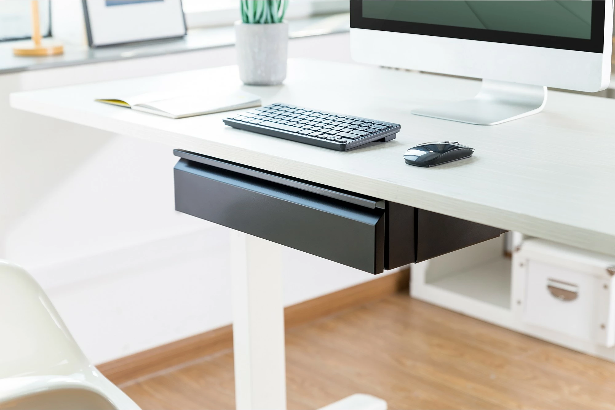 Sirtar nën-tavolinë Digitus, 1 sirtar, çelik, 513x480 mm, i zi