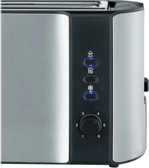Toster, Severin, AT 2590, 4 feta, inox, argjendt e zi