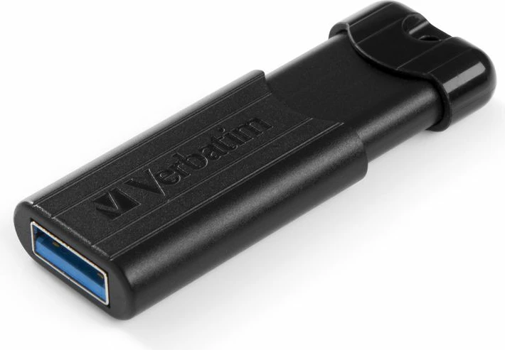 Memorje USB Verbatim PinStripe 49318 64 GB USB 3.2 Gen 1, e zezë