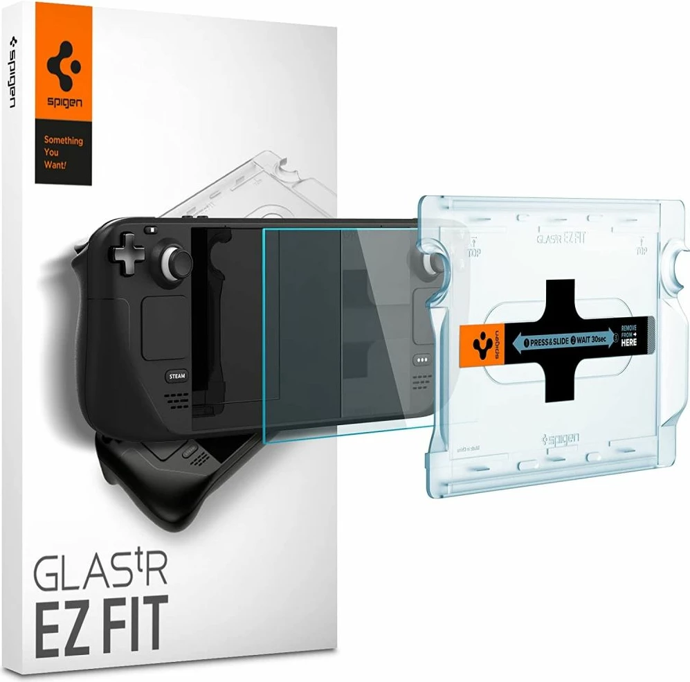 Xham i temperuar Spigen Glas.tR EZ Fit për Valve Steam Deck