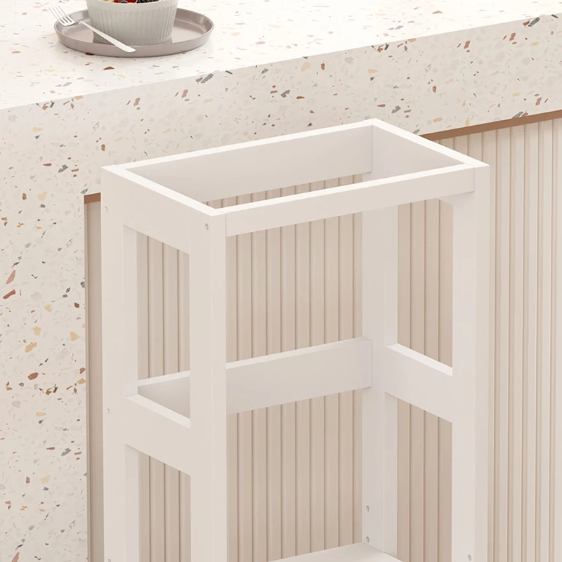 Kullë mësimi për fëmijë, stil Montessori, dru pishe, ngjyrë e bardhë, 45.7x51x90cm