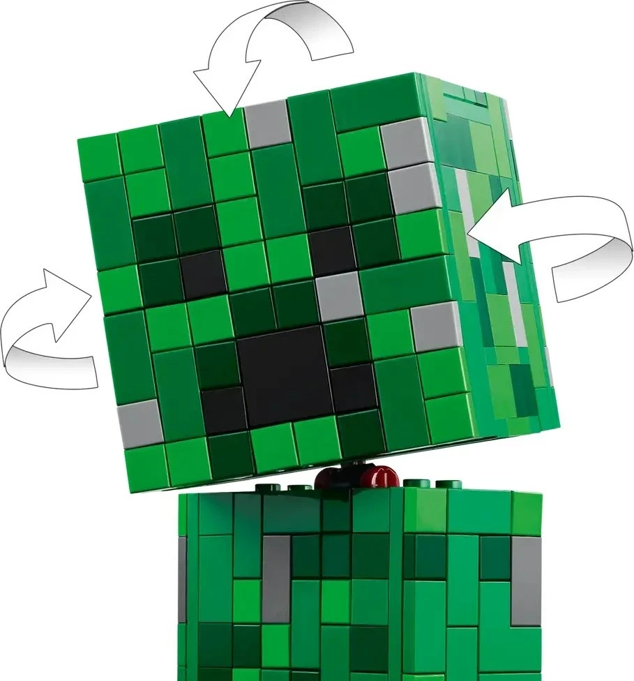 Set LEGO Minecraft Creeper 21276, 665 pjesë, për fëmijë 10+ vjeç
