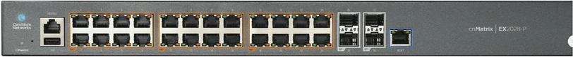 Switch Cambium Networks EX2028P, Managed, L2, Gigabit Ethernet, PoE, Rack mounting, 1U