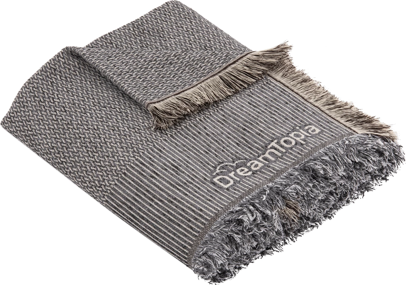 Mbulesë divani me franja DREAMTOPIA FH12162.06 ngjyrë gri 245X170cm