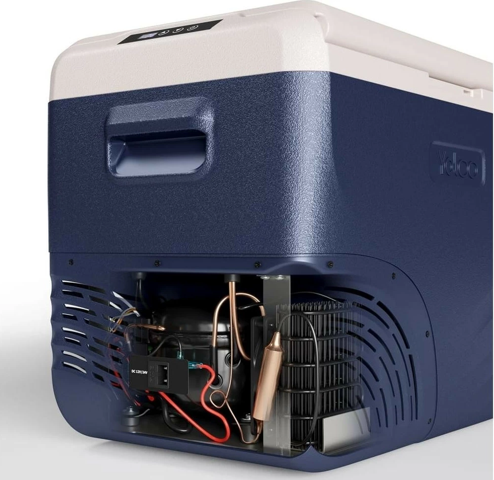 Frigorifer turistik Yolco NX 40 BT, 37L, Bluetooth, ngjyrë kaltër