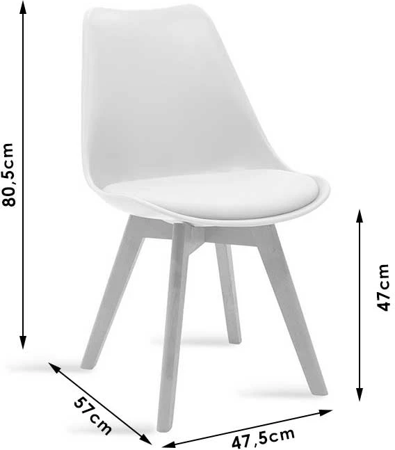 Set mobiljesh për kuzhinë studentore, Deli, 3 copë, ngjyrë e bardhë, 80x80x76cm