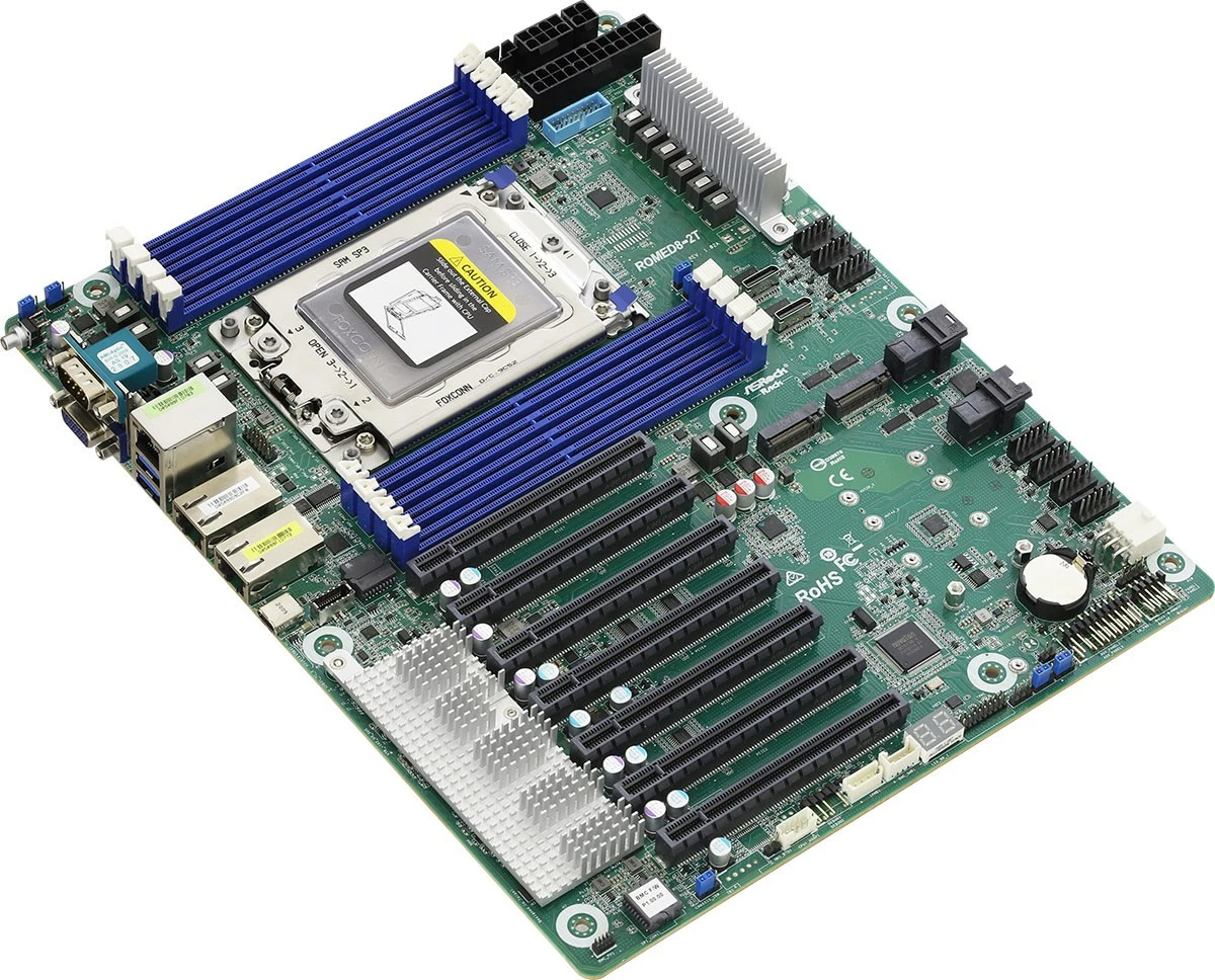 Pllakë amë Asrock ROMED8-2T, LGA 4094, ATX