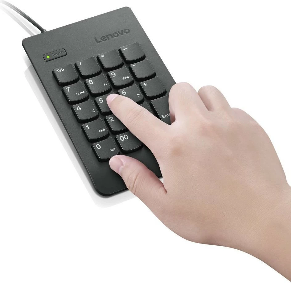 Tastierë numerike Lenovo KBD_BO Num Keypad 1, USB, 1 m, e zezë
