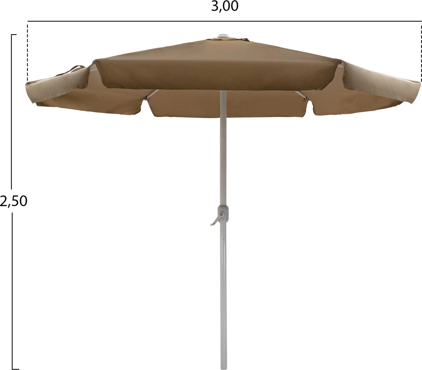 Çadër alumini Φ3M FH6003.02 moka me ashensor