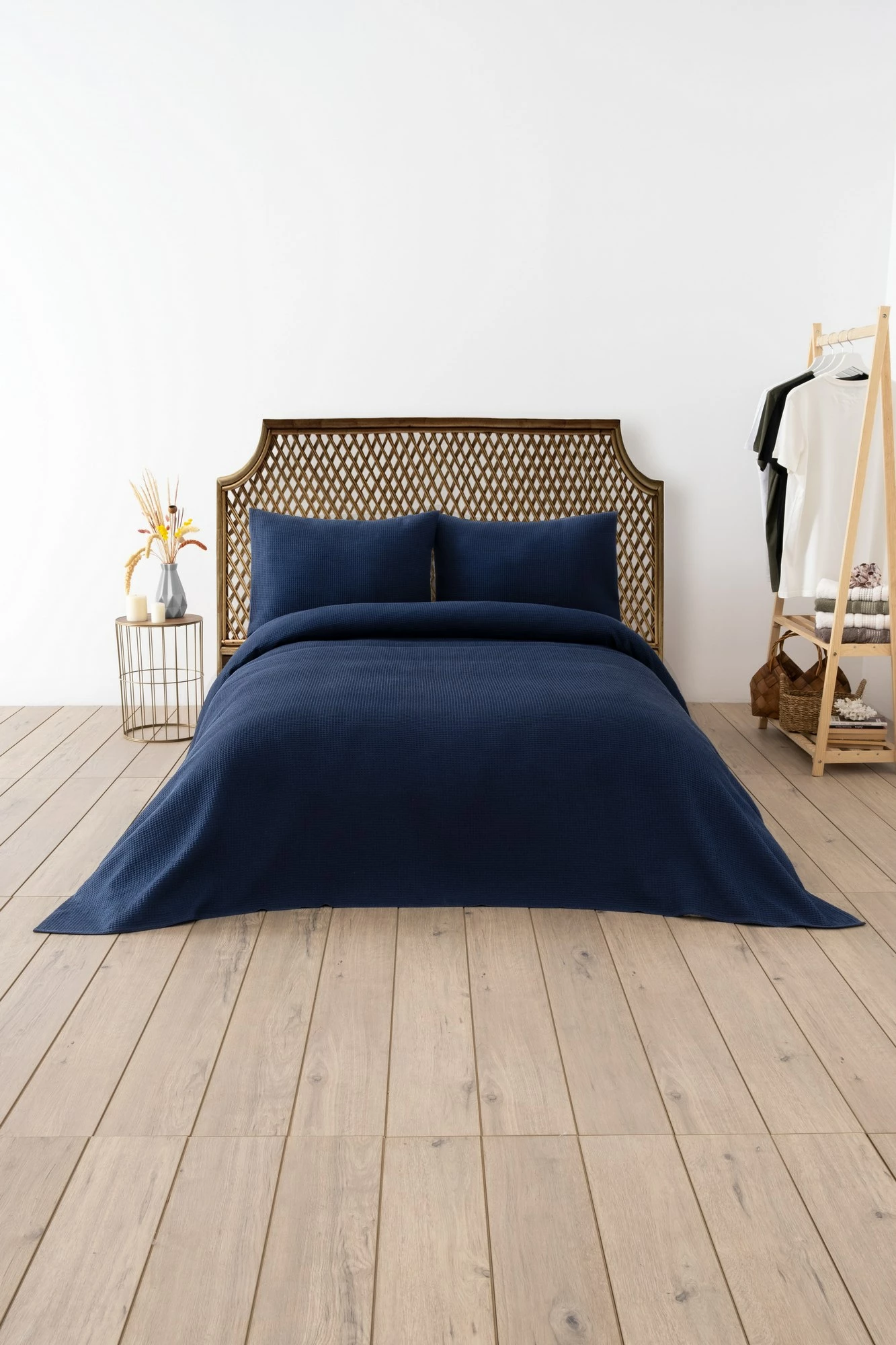 Pike teke, teksturë waffle, ngjyrë navy blue
