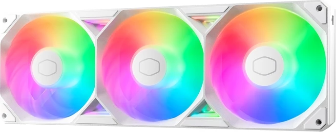 Ventilatorë Cooler Master SickleFlow Edge 360 ARGB, të bardhë, set prej 3 copë