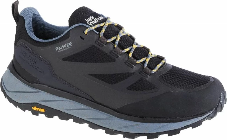 Atlete për meshkuj Jack Wolfskin, Terraventure Texapore Low, të zeza