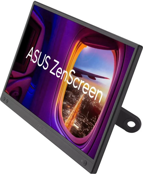 Monitor portativ ASUS ZenScreen MB166CR (90LM07D3-B03170) 15", e zezë