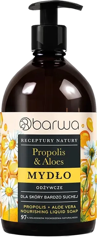 Sapun i lëngshëm Barwa Nature's Recipes Propolis + Aloe 480ml