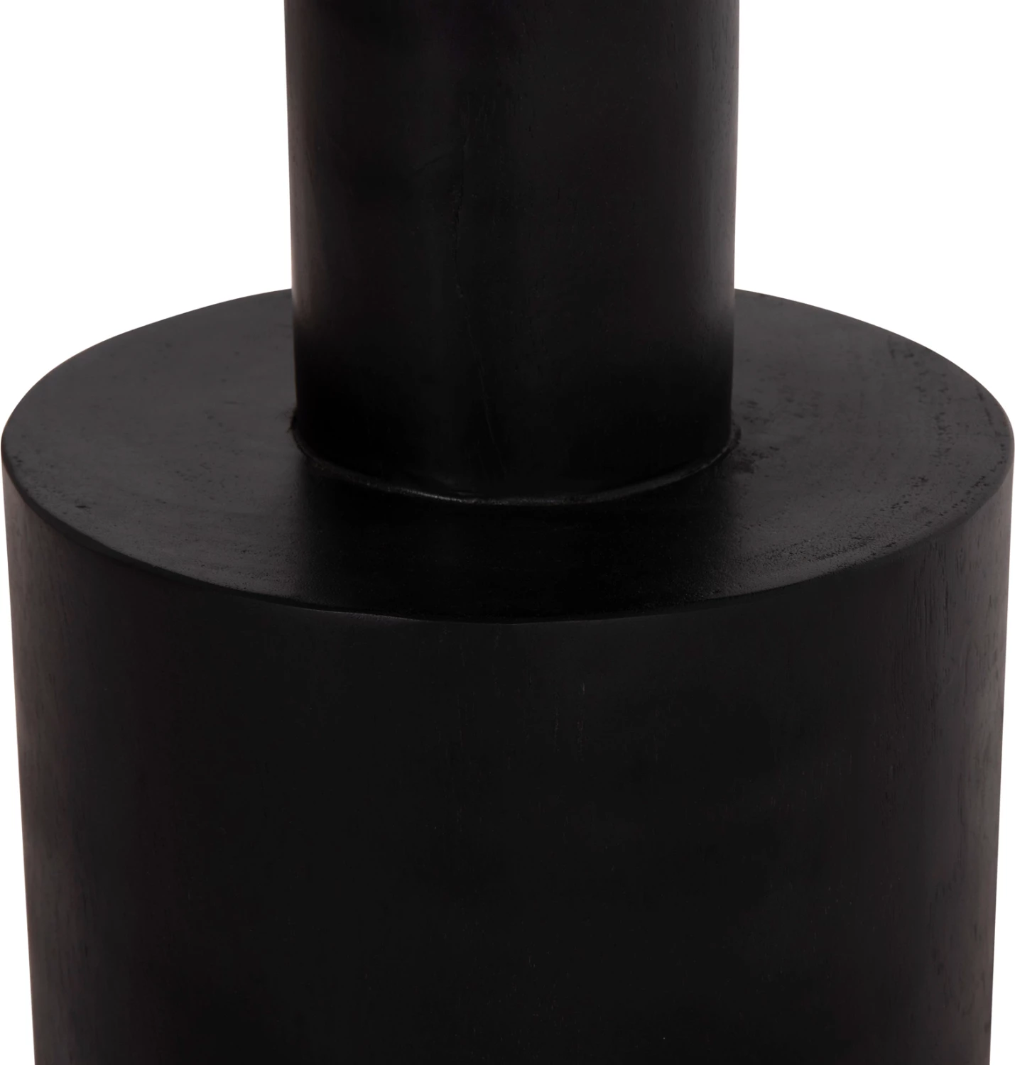 Tavolinë anësore BERMAL, dru suar i fortë, ngjyrë e zezë, FH9889.12, 35x65cm