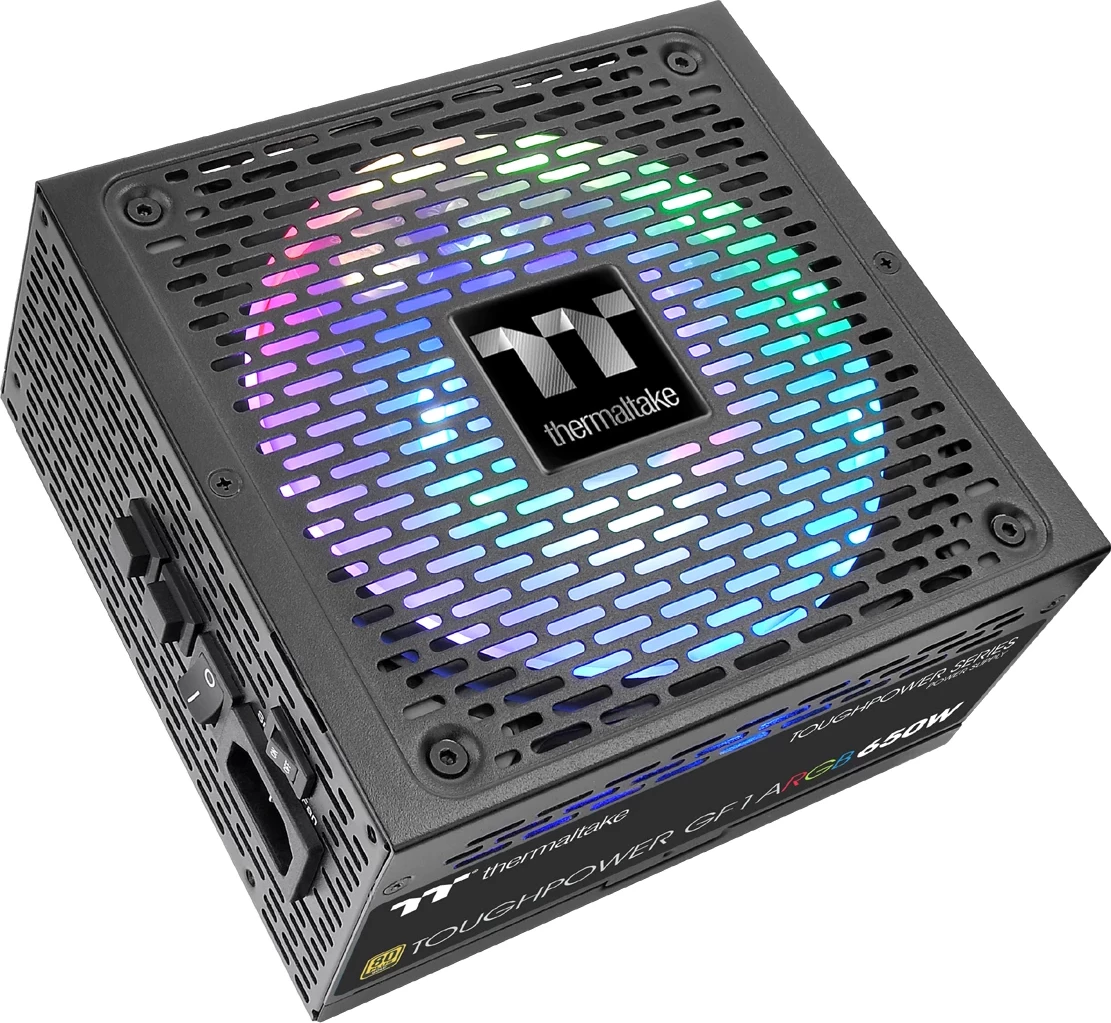 Kasë Thermaltake Toughpower GF1 Gold ARGB 650W, modular, 80 PLUS Gold, me dritë ARGB