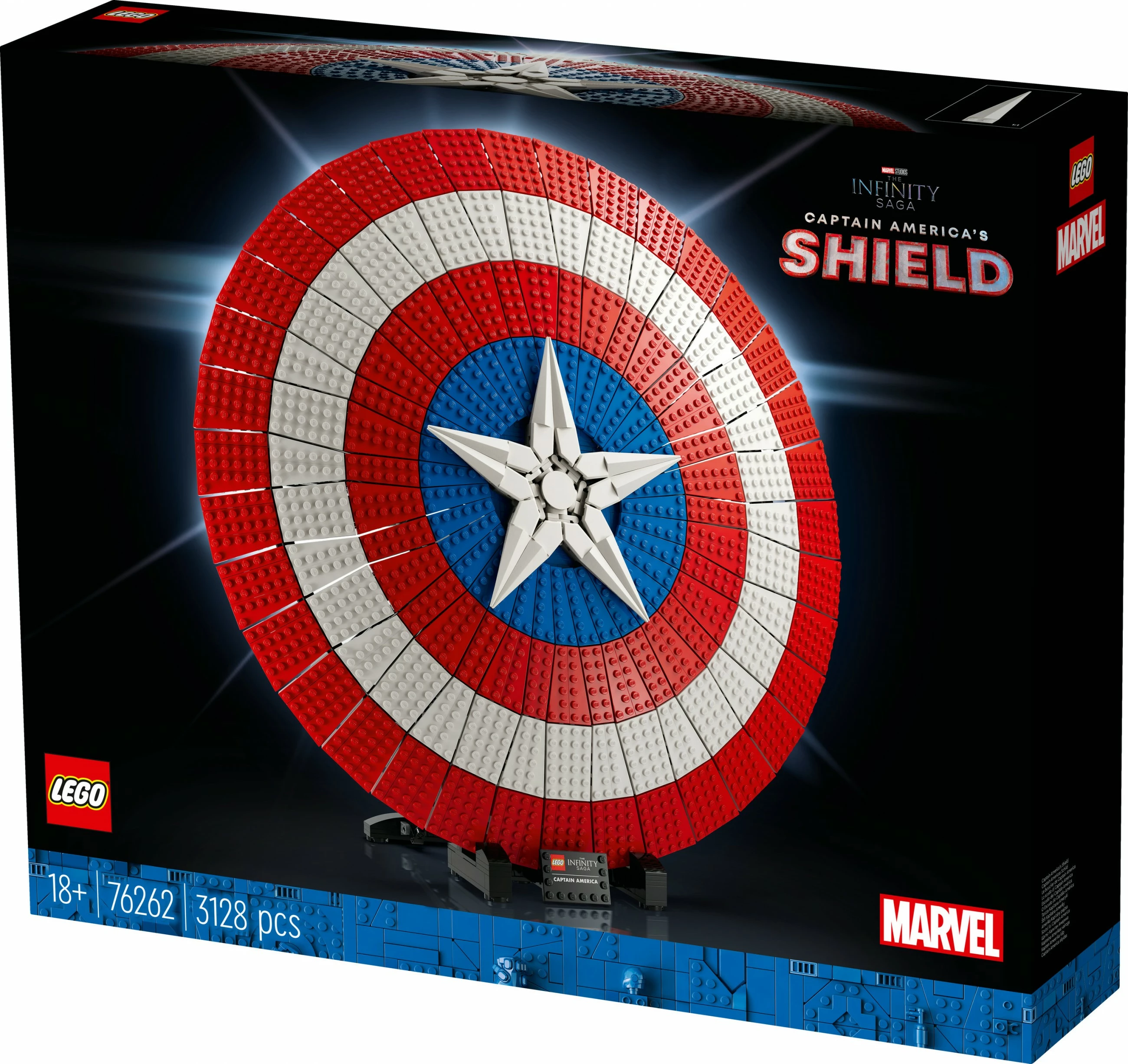 Set ndërtimi LEGO Marvel Super Heroes Captain America's Shield, 3128 pjesë, Multikolor