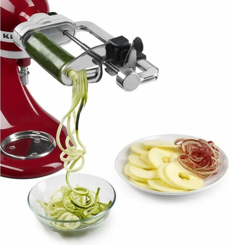 Prerëse perimesh KitchenAid 5KSMSCA, metal, pjesë të larshme, argjend