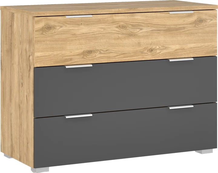 Komodë me sirtarë Kantri, ngjyrë sonoma-gri, 109x46.8x80.8cm