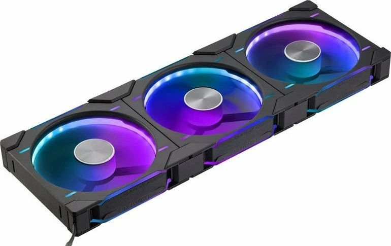 Ventilator PC Phanteks D30-140 PWM D-RGB 140 mm Reverse, zi/bardhë, 3 copë