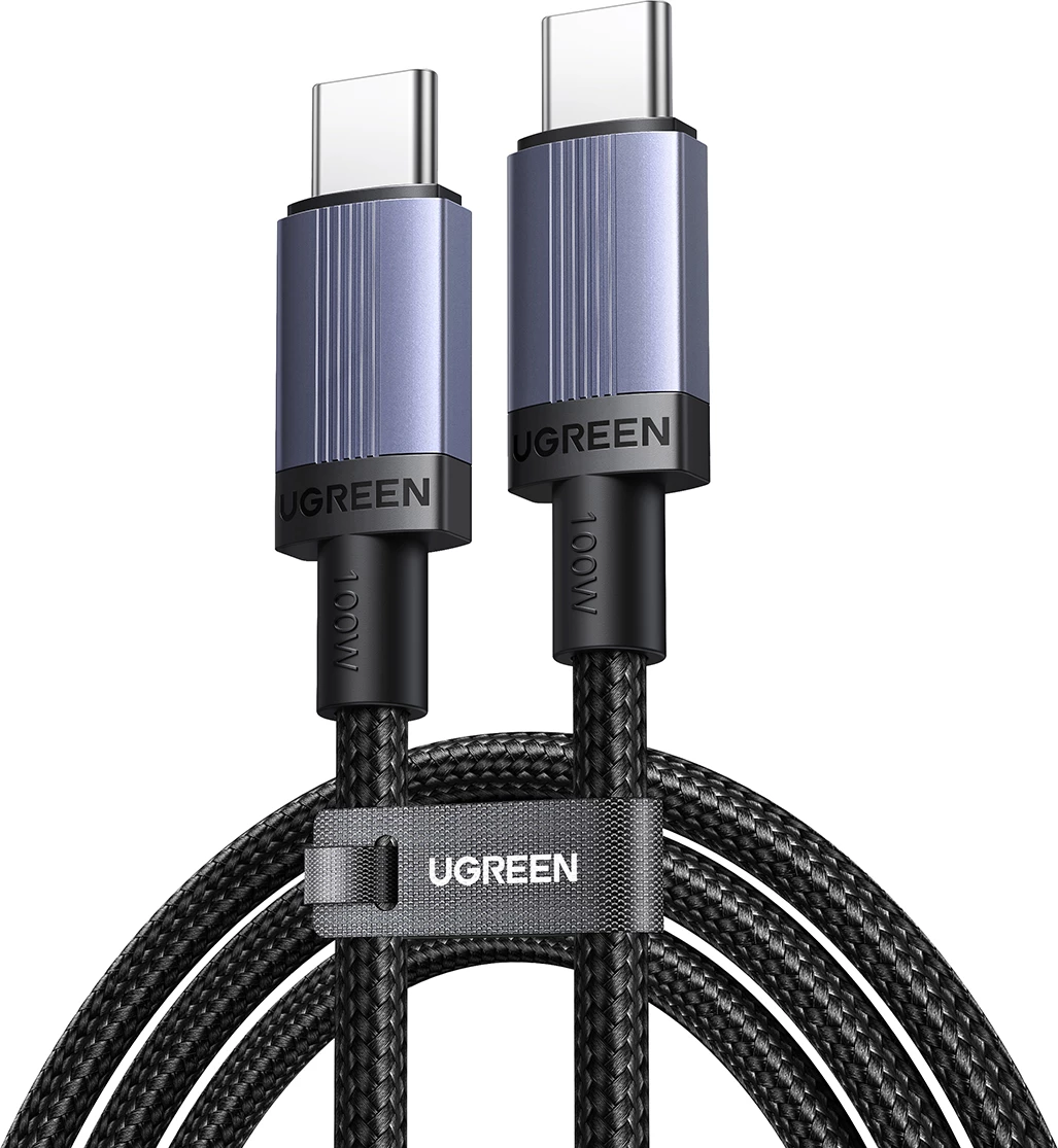 Kabllo USB-C në USB-C Ugreen PD 100W 5A 2m, e zezë