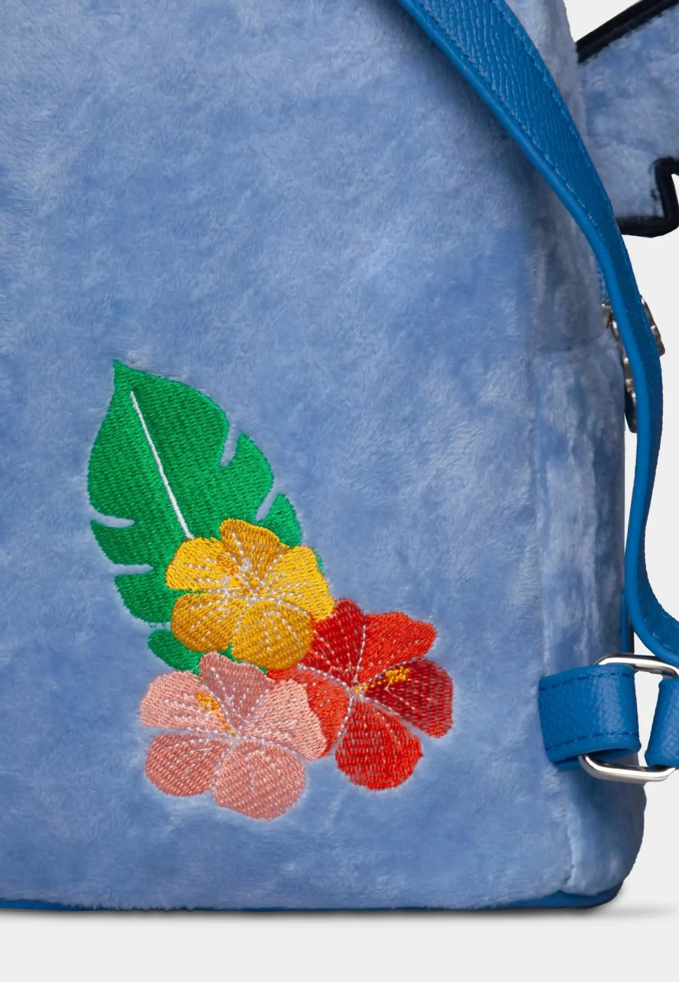 Çantë shpine mini Difuzed Lilo & Stitch Stitch Back, e qëndisur, plush, blu
