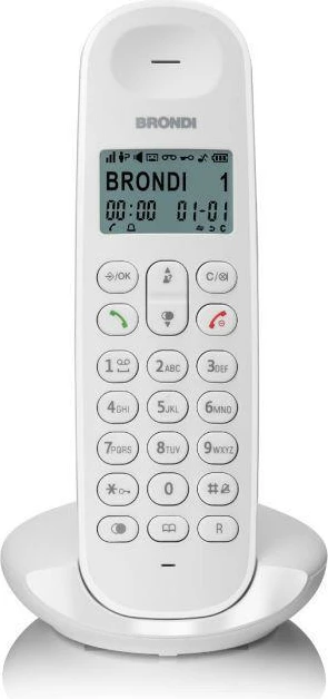 Telefon pa kabllo Brondi Lotus i bardhë