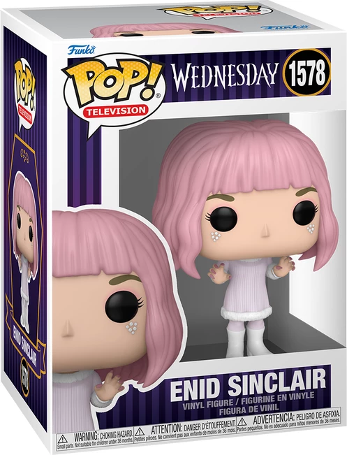 Figurë koleksionuese Funko POP! TV Wednesday Enid Sinclair, vinyl, rozë/bardhë