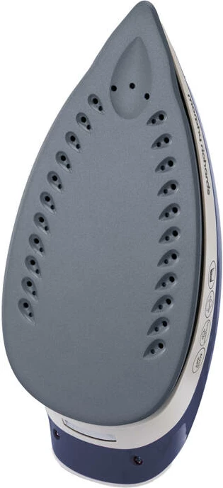 Hekur me avull Morphy Richards 333202, taban qeramike, rezervuar i lëvizshëm, bardhë/blu