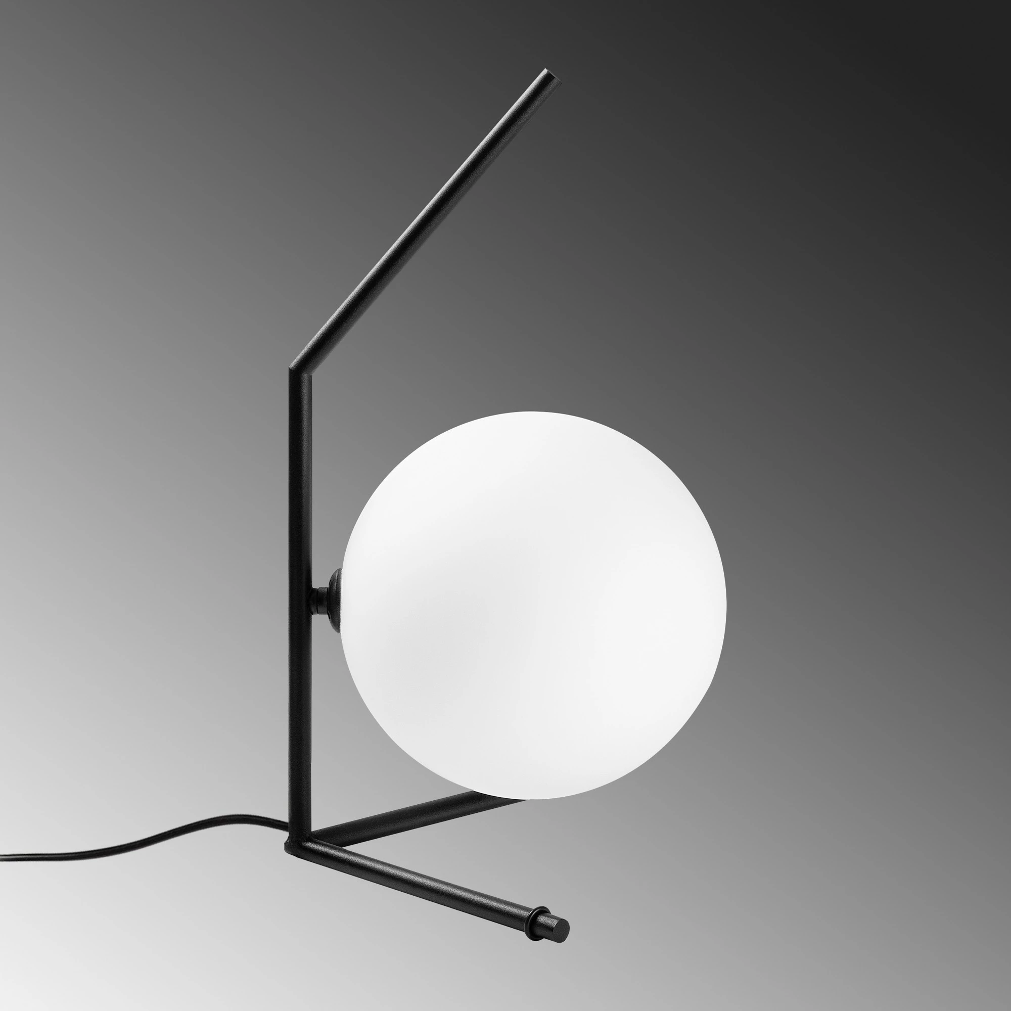 Llambë tavoline Opviq, Luminar - 14165, ngjyrë e zezë