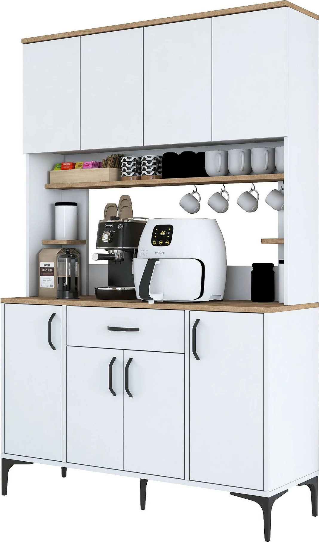 Dollap multifunksional, ngjyrë e bardhë, Skye Decor, JE177 - 3348