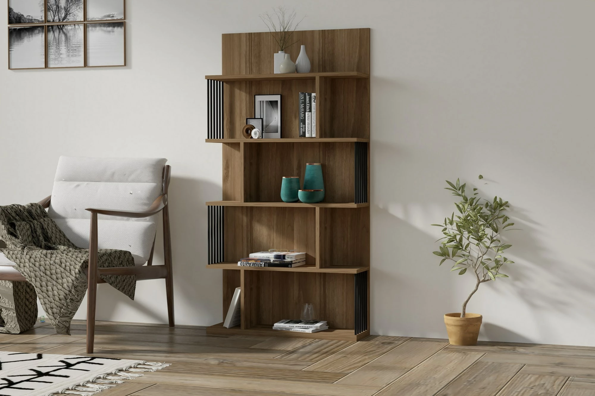 Raft librash Hanah Home, Alex, ngjyrë arre