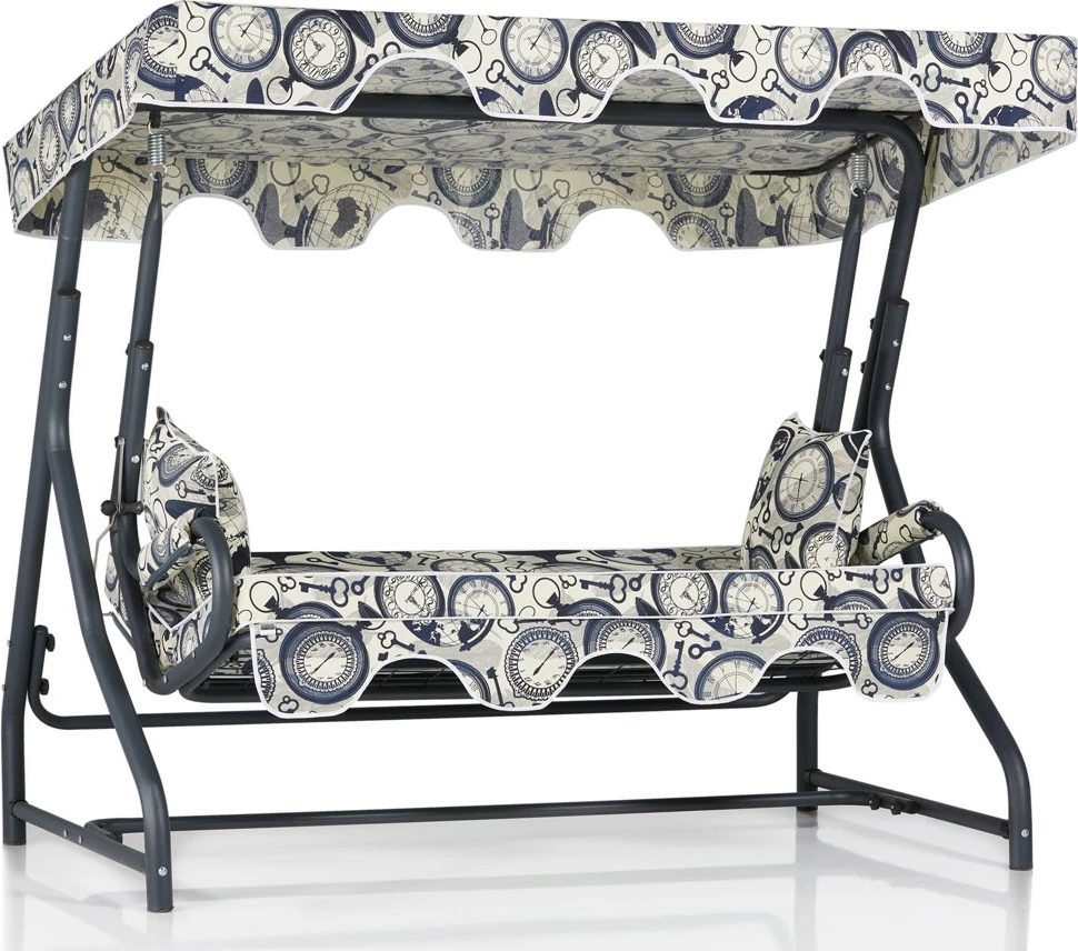 Karrige lëkundëse treshe për kopsht, Olea 5, shumëngjyrëshe