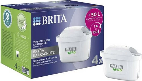 Filter uji Brita Maxtra Pro 4 copë, i bardhë