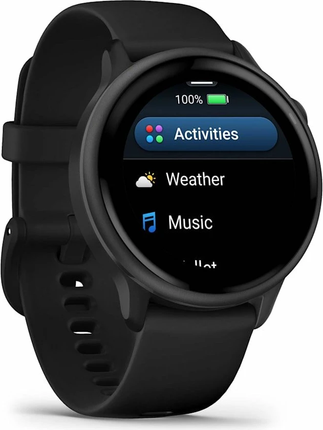 Smartwatch Garmin Vivoactive 6 (010-02985-00) 1.2\" AMOLED GPS NFC Wi‑Fi 5ATM, e zezë