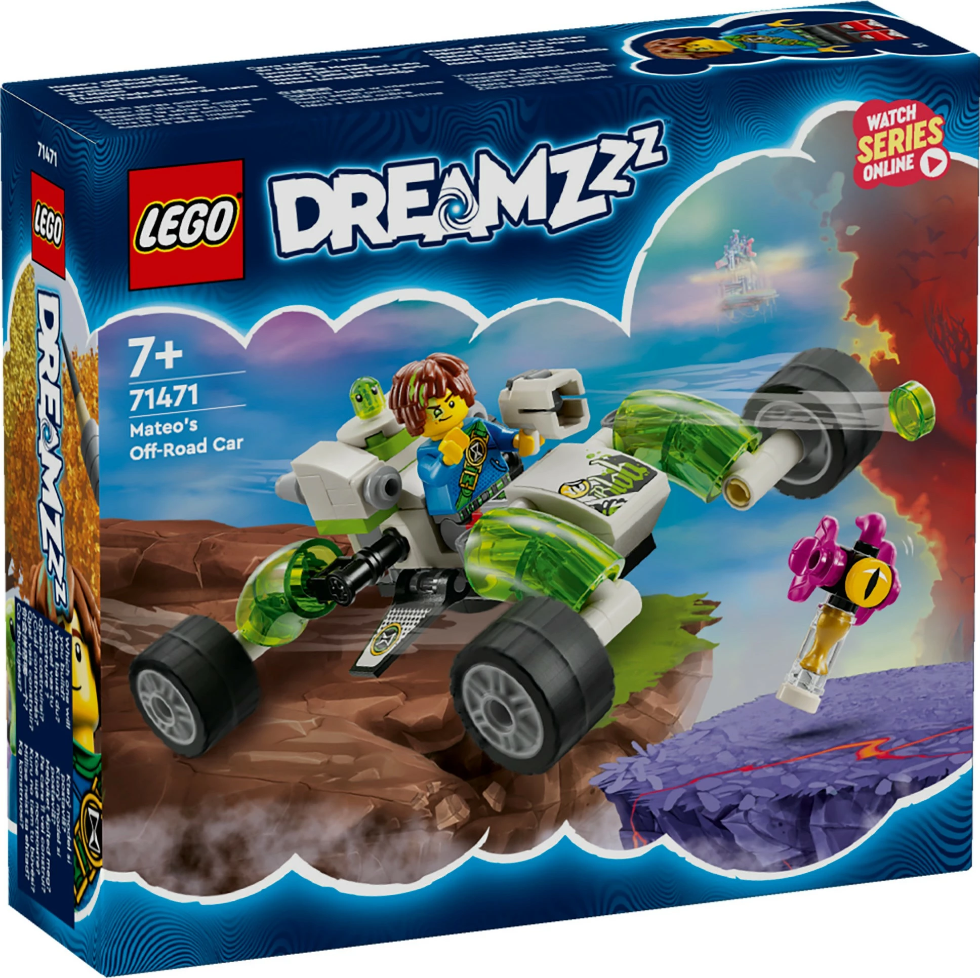 Set ndërtimi LEGO DreamZzz 71471 Mateos Off-Road Car, 94 pjesë, multikolor
