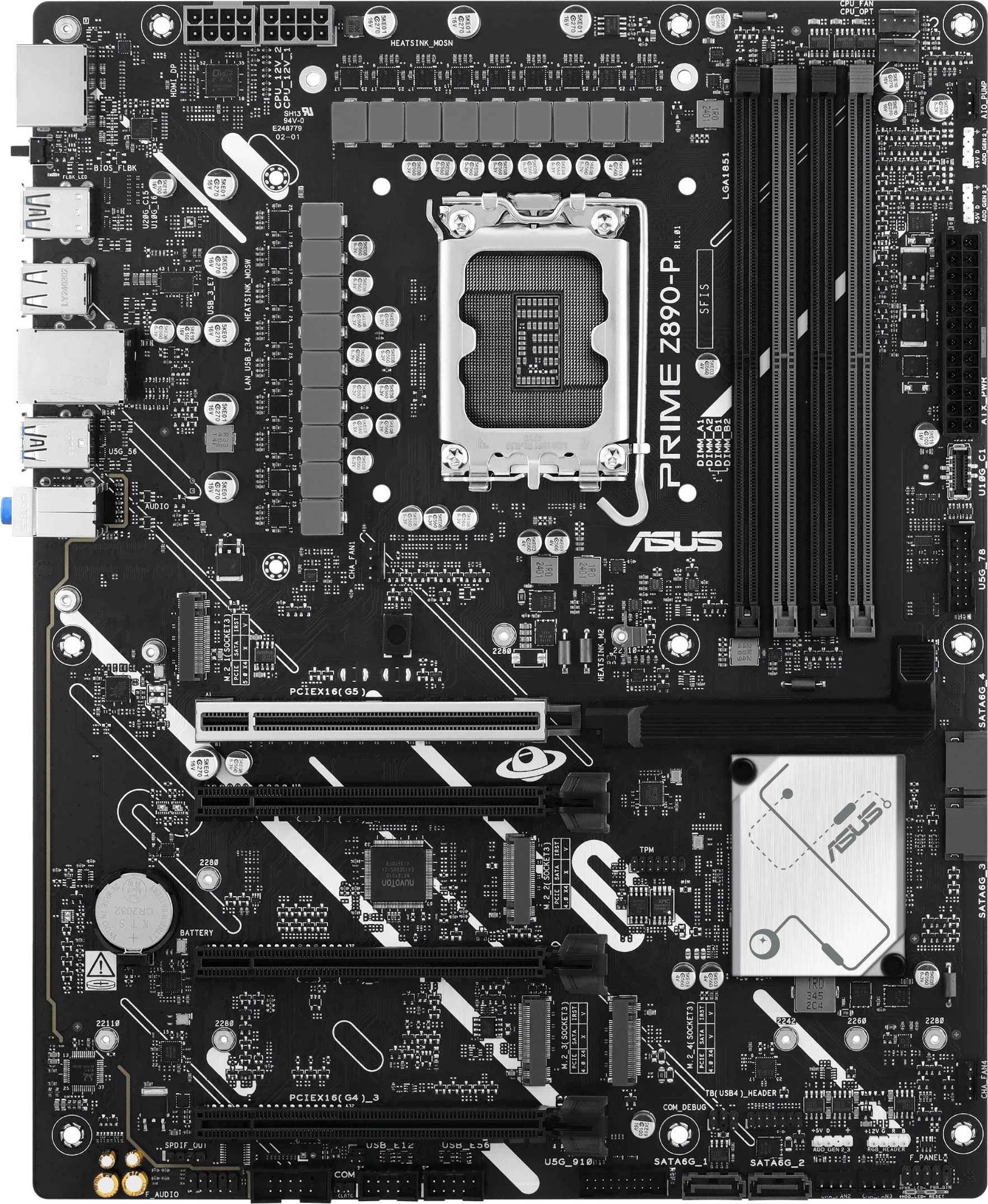 Pllakë amë ASUS PRIME Z890-P, Intel, LGA 1851, DDR5, 192 GB