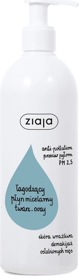 Ujë micelar për heqje make-up-i Ziaja për femra 390ml