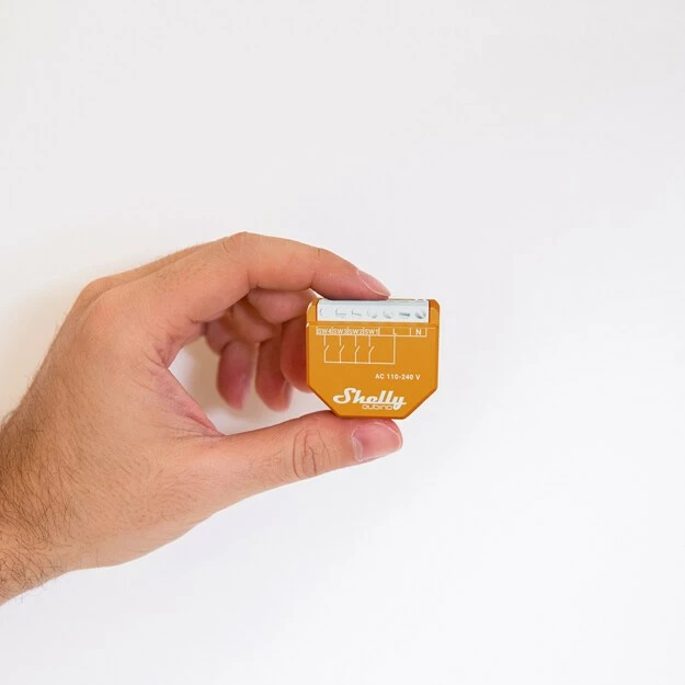 Switch smart Shelly Qubino Wave i4, 4-kanalësh, Z-Wave, portokalli