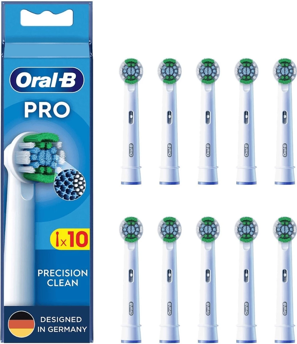 Kokë furçe dhëmbësh sonike, Oral-B, 861080 Precision Clean, e bardhë, set 10 copë