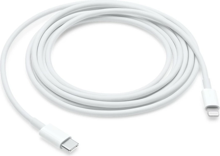 Kabllo Apple USB-C në Lightning, 2m, e bardhë