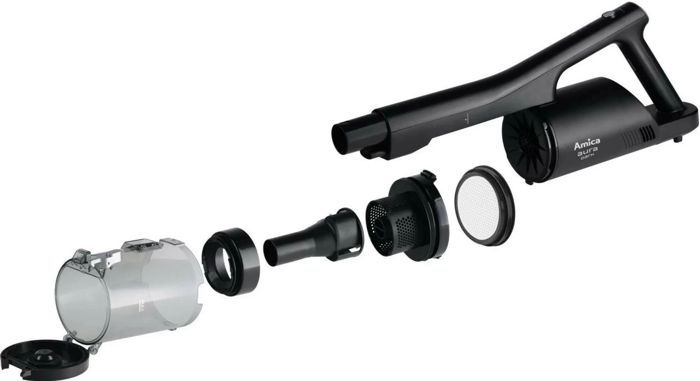 Kasë fshesë Amica Aura Dark VM 7051, pa kabllo, 0.45L, e zezë